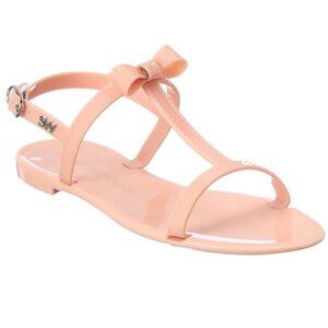 💕STUART WEITZMAN💕 Mellie Bow Jelly Sandal ~ Pink 10 New Without Box